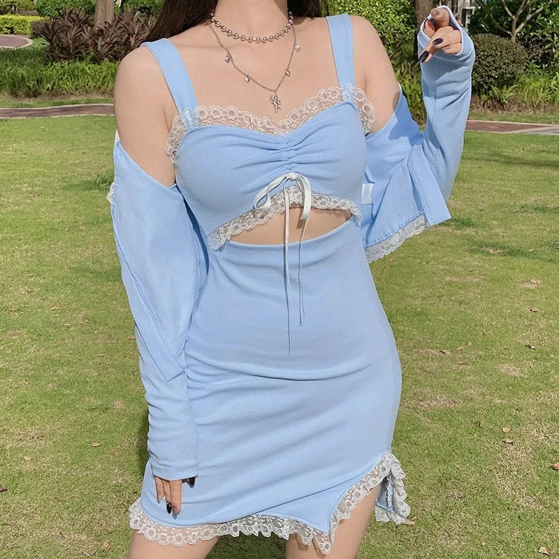 Aesthetic Soft Girl French Mini Dress