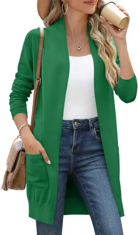 Anymiss Womens Lightweight Cardigan Sweaters Knit Kimono Oversized Soft Jackets with Pockets S-3X