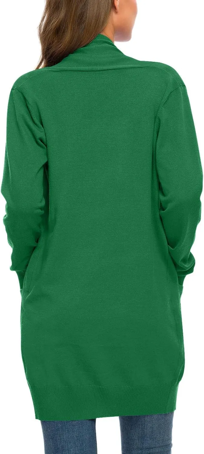 Anymiss Womens Lightweight Cardigan Sweaters Knit Kimono Oversized Soft Jackets with Pockets S-3X