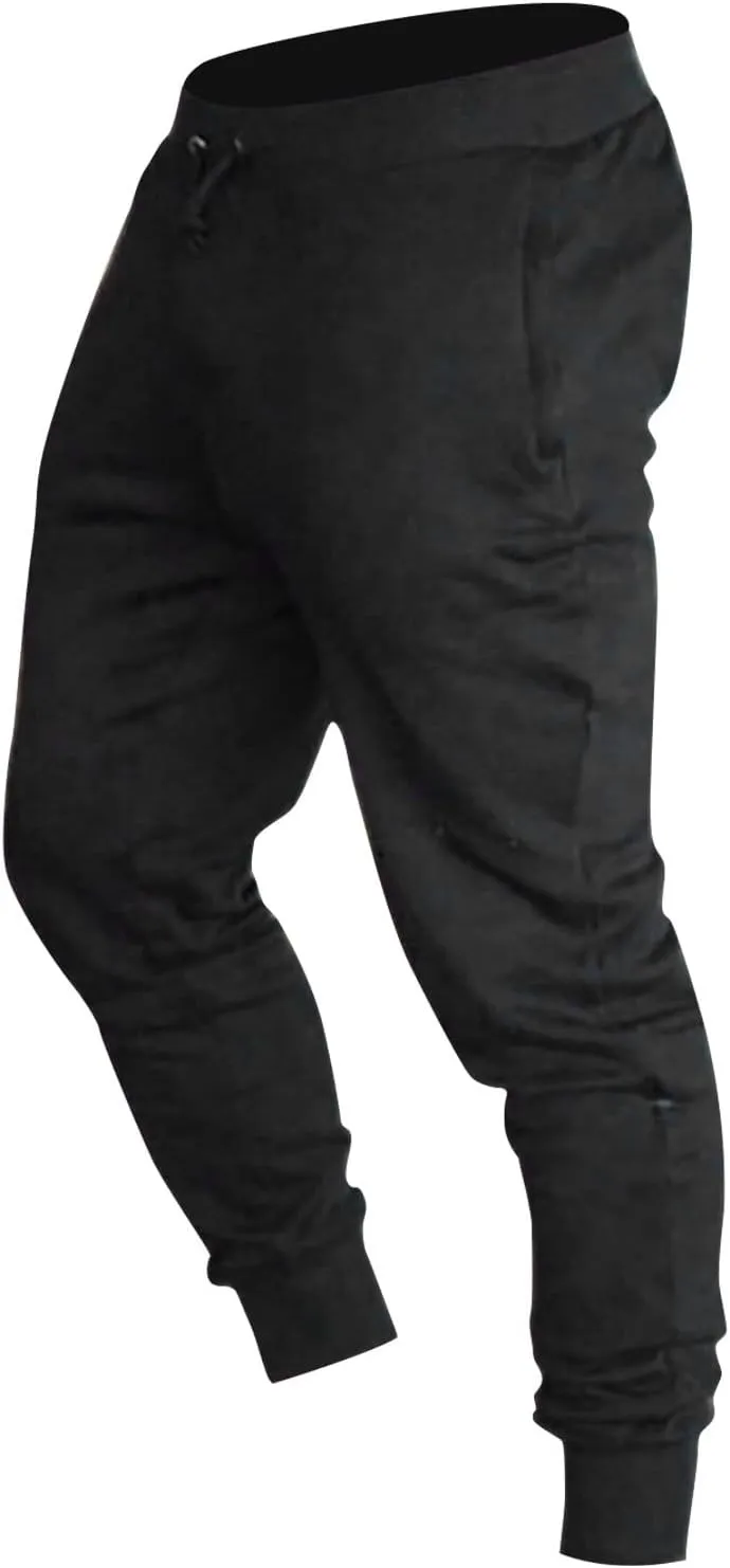 Big and Tall Sweatpants for Men Sweatpants for Men Loose Fit Men's Solid Cotton Yoga Sweatpants Athletic Lounge Pants