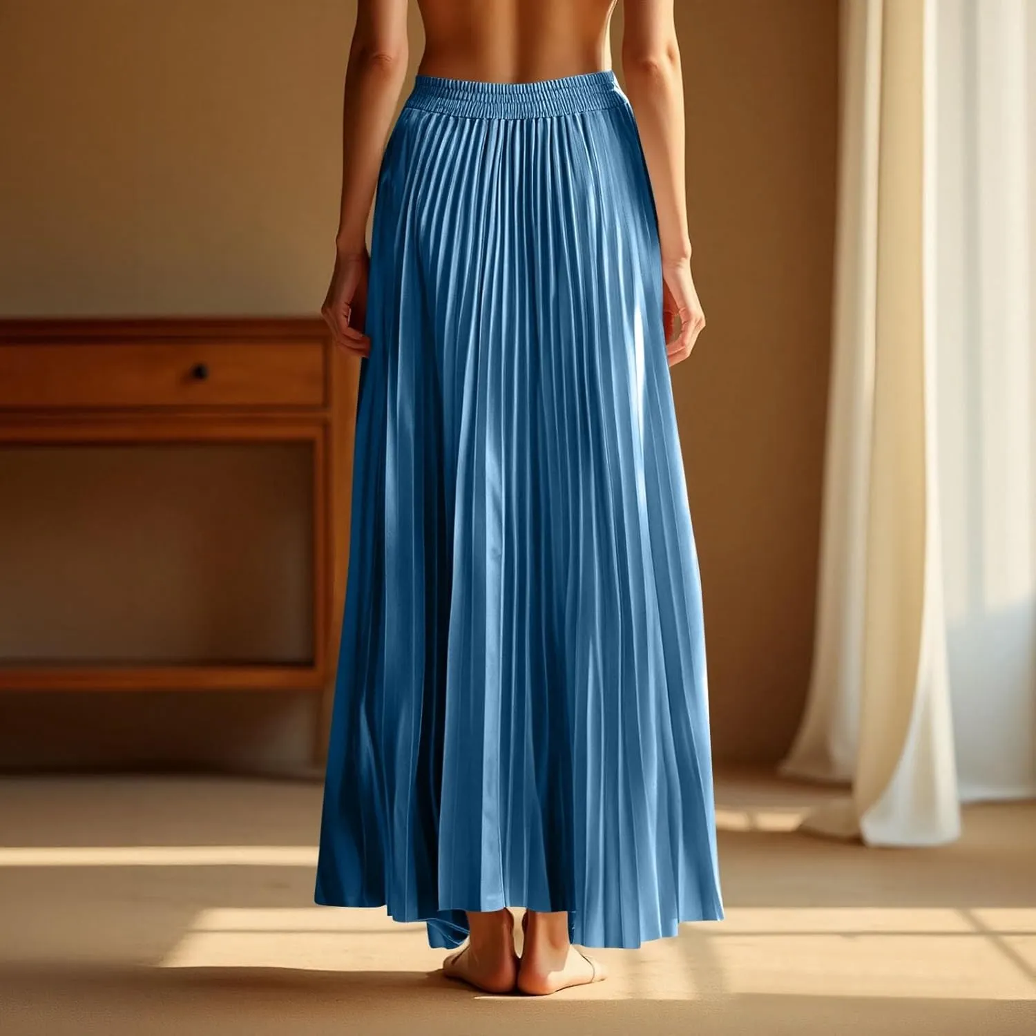 Floral Skirts for Women Flutter Peasant Casual Going Out Elastic Waist Festival Flowy Travel Smocked Boho Skirts for Women