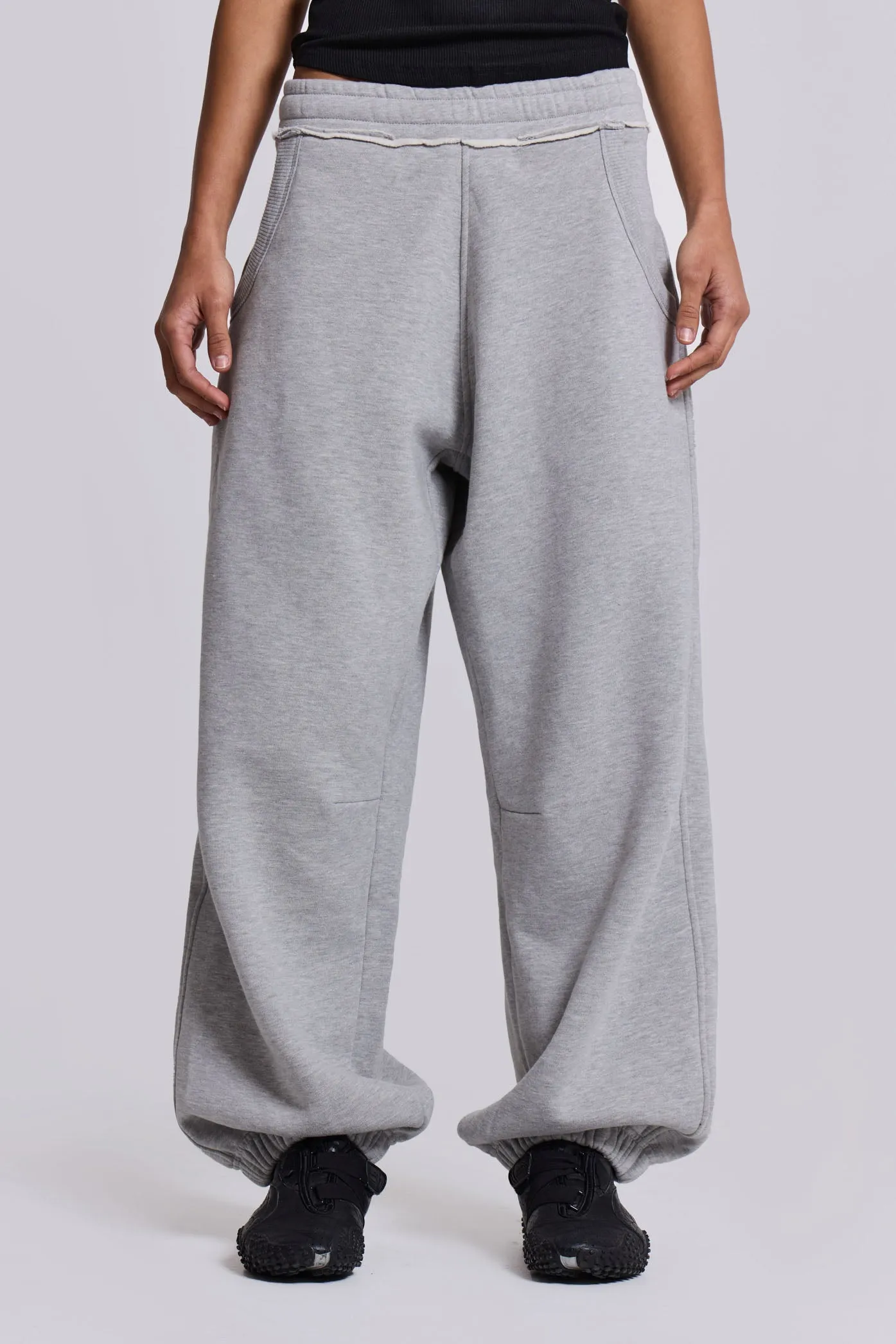 Grey Marl Cuffed Monster Jogger