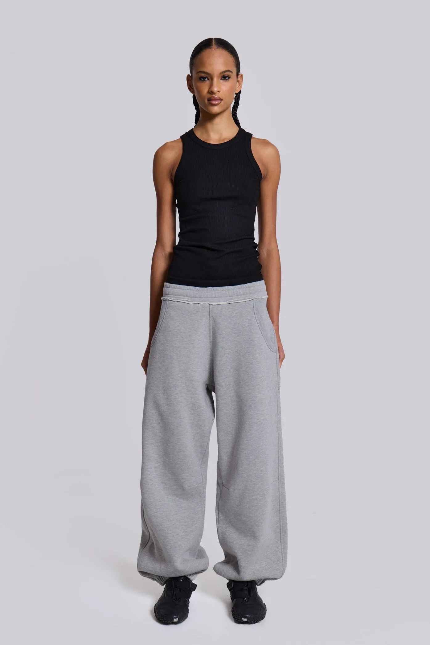 Grey Marl Cuffed Monster Jogger