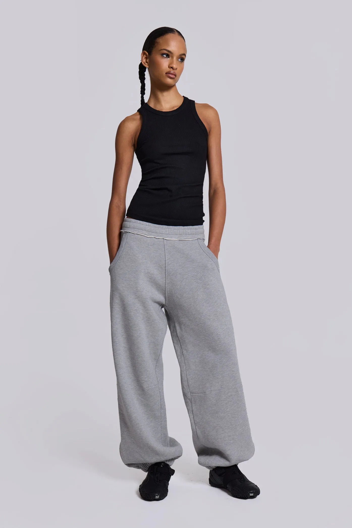Grey Marl Cuffed Monster Jogger