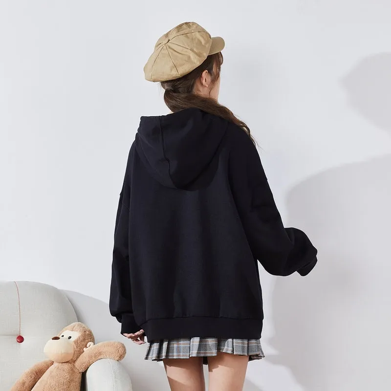 Kawaii Black Snoopy Hoodie