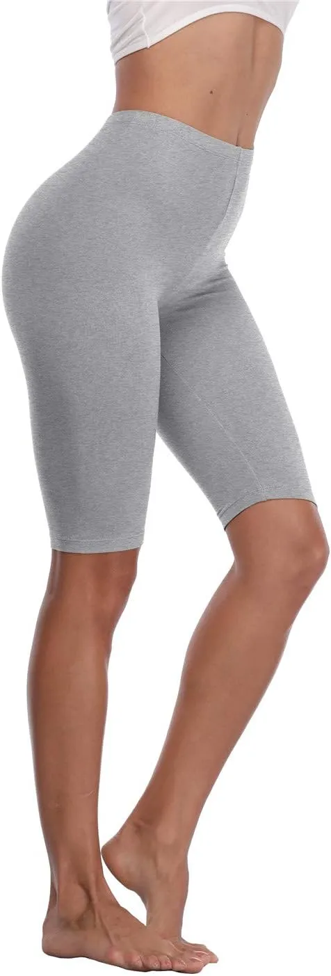 Kotii Women's Buttery Soft Short Leggings Modal Cotton Shorts Under Dresses Leggings Pants