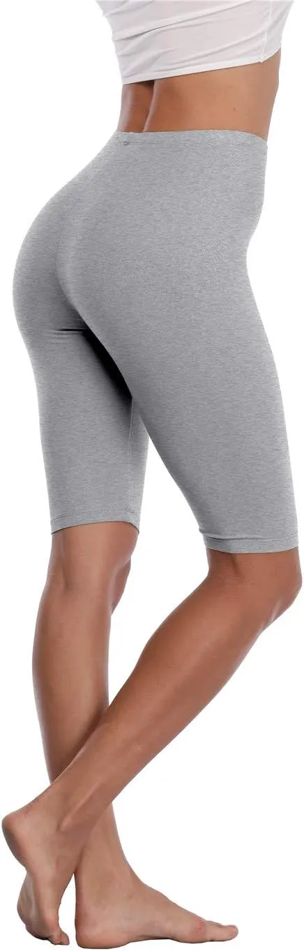 Kotii Women's Buttery Soft Short Leggings Modal Cotton Shorts Under Dresses Leggings Pants