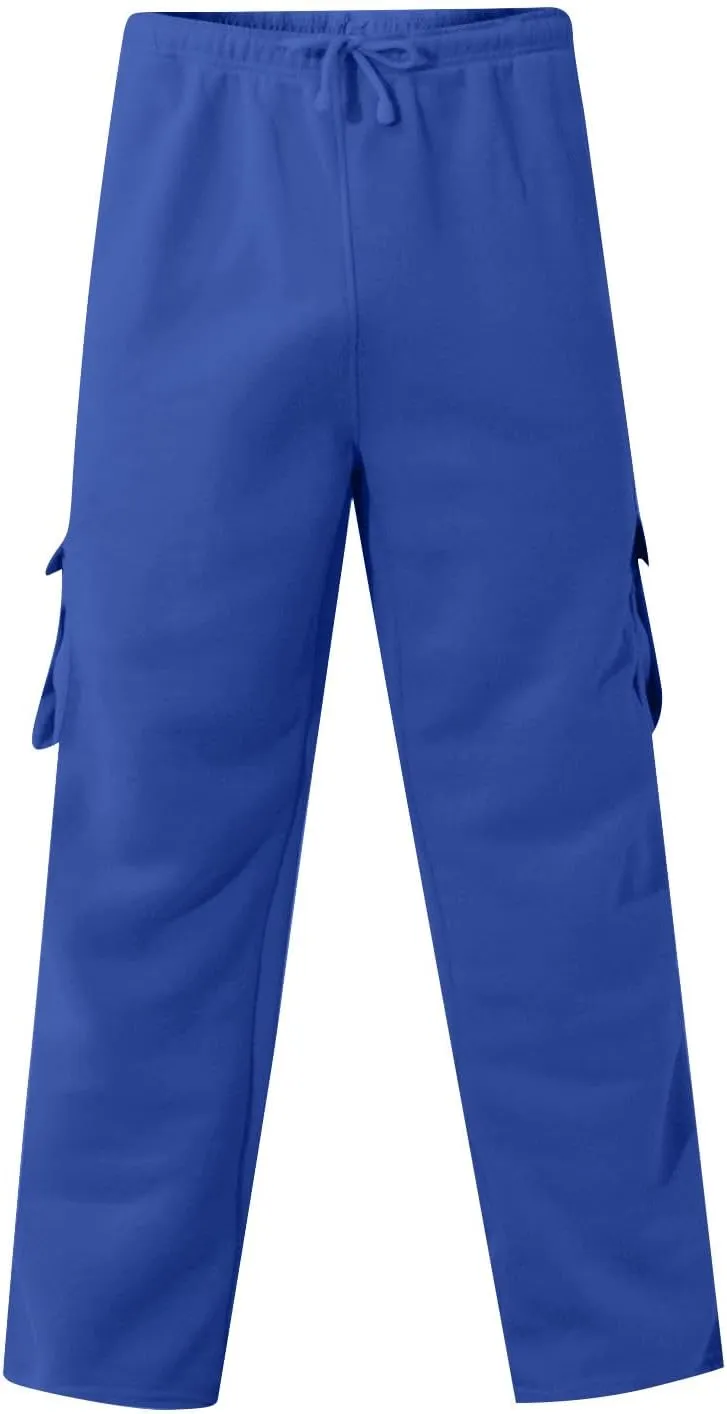 Mens Cargo Sweatpants Athletic Straight Jogger Pant with Pockets Big and Tall Baggy Tactical Workout Trouser