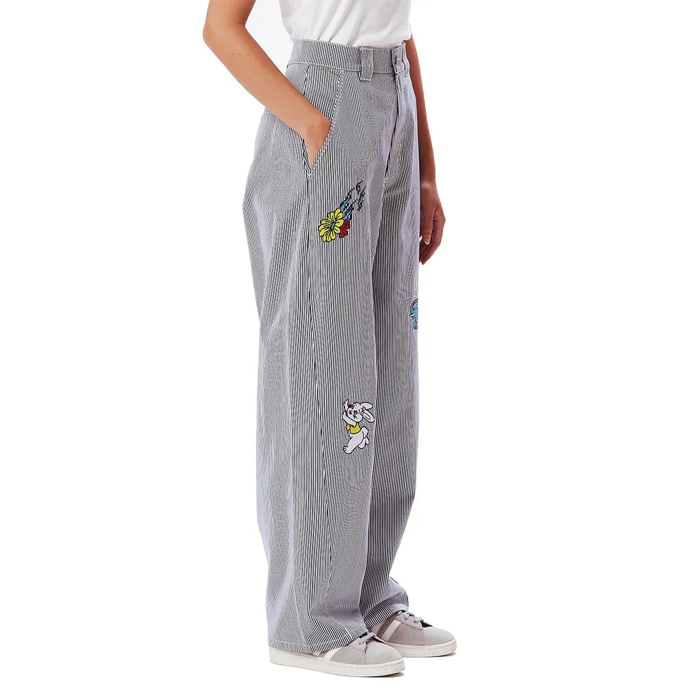 OBEY HARU BAGGY PANTS // BLUE MULTI