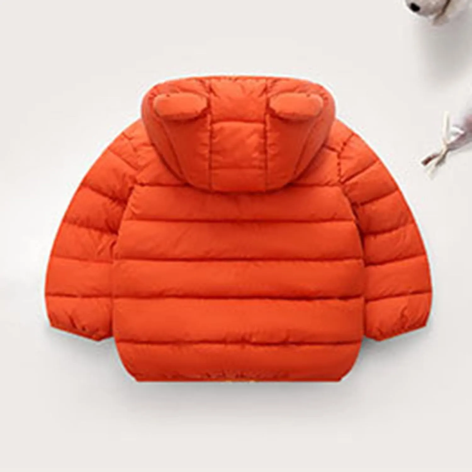 Toddler Puffer Jacket Winter Coat for Kids Bear Ears Hooded Down Jacket Coat Baby Girl Light Windproof Padded Outwear