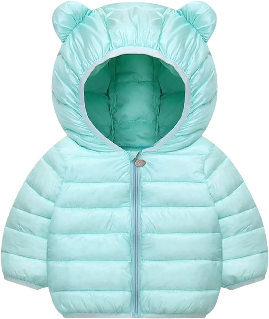 Toddler Puffer Jacket Winter Coat for Kids Bear Ears Hooded Down Jacket Coat Baby Girl Light Windproof Padded Outwear