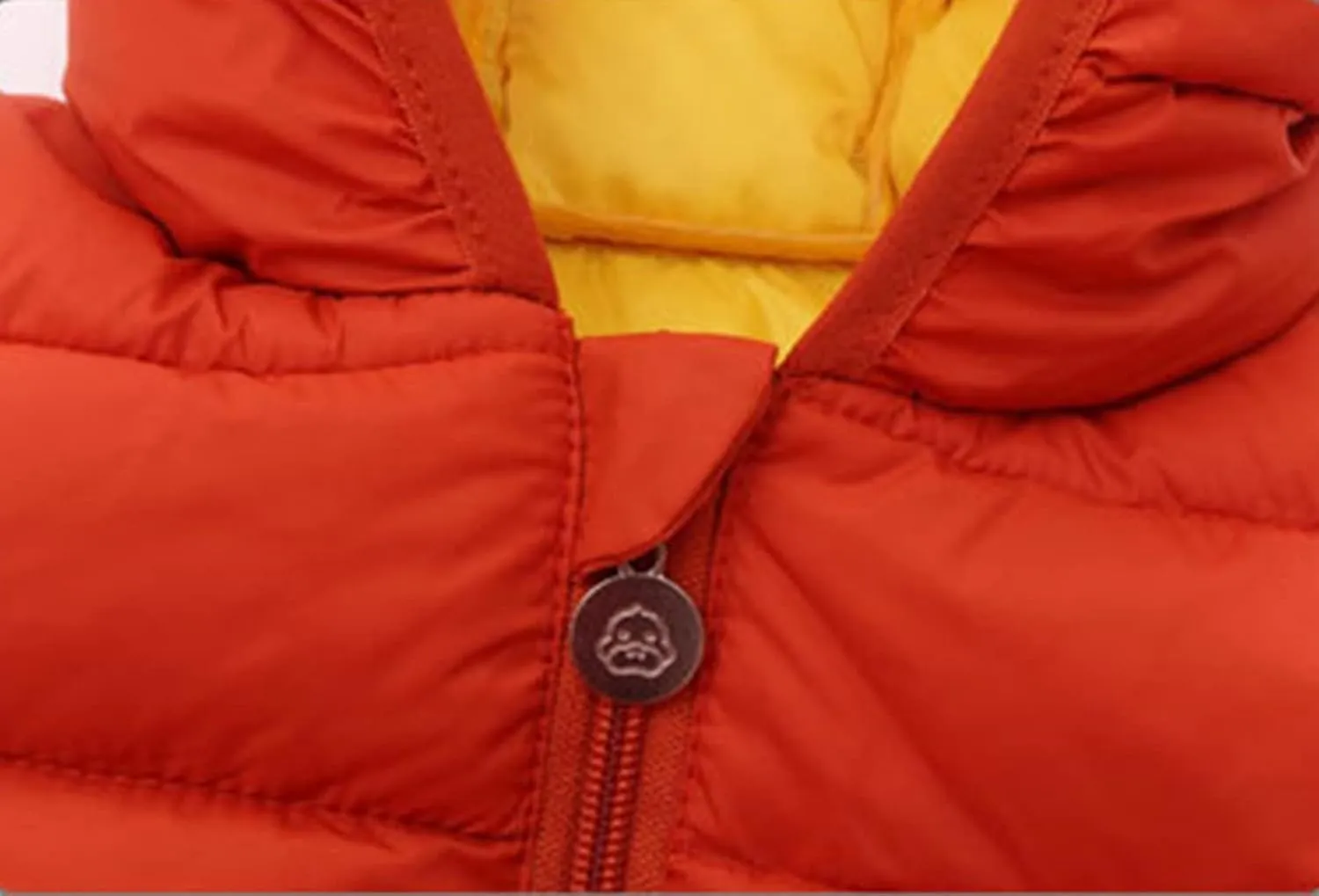Toddler Puffer Jacket Winter Coat for Kids Bear Ears Hooded Down Jacket Coat Baby Girl Light Windproof Padded Outwear