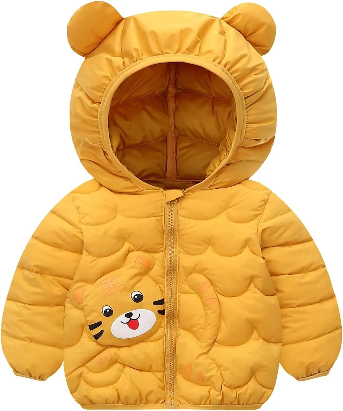 Winter Coats for Baby Girls Boys Kids Light Puffer Jacket with Hood Bear Down Jacket Infant Kids Padded Outerwear