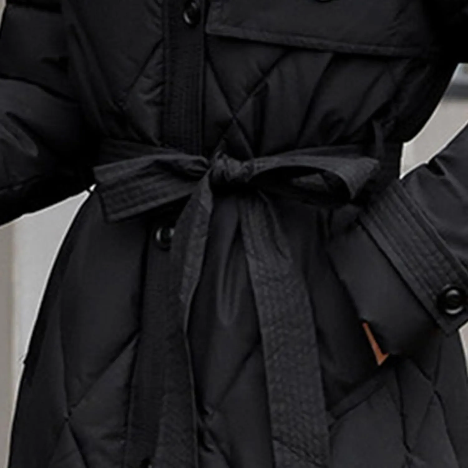 Womens Winter Coats Faux Fur Collar Warm Long Puffer Jackets Thicken Warm Outerwear Down Coats Parkas Quilted Jackets