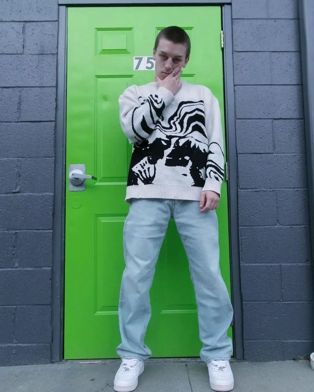 Y2K Sweater Loose Knit